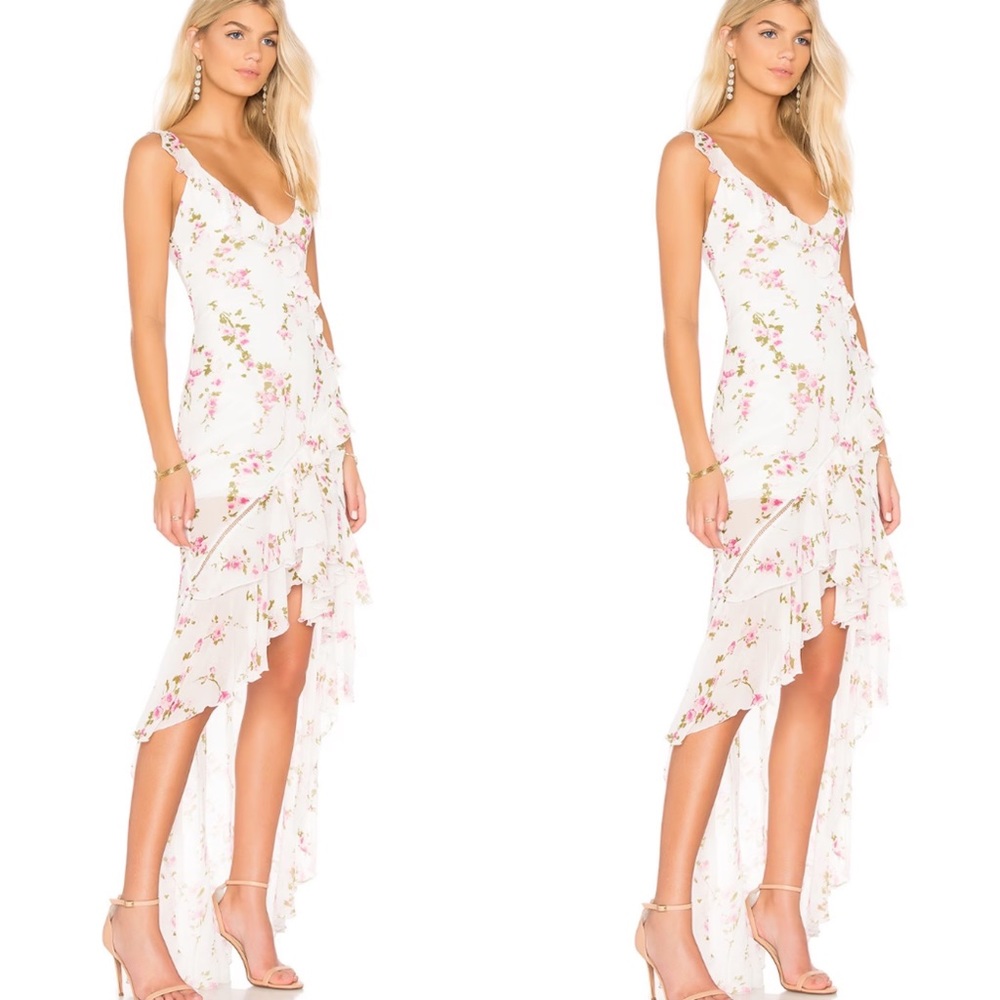 Karina Grimaldi Verano Maxi Dress in Calico size s